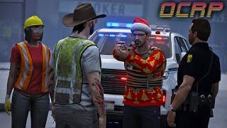 The Craziest Civilian Ride Along Ever in GTA RP | OCRP