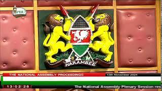 NATIONAL ASSEMBLY | WEDNESDAY, 13TH NOVEMBER, 2024 | MORNING SESSION.