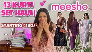 Huge MEESHO Kurti Haul! Starting at Rs.180 | Try On haul | Rupal Yadav #meesho