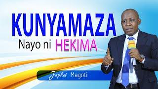 #Live: JIFUNZE KUNYAMAZA - Japhet Magoti