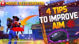4 Tips to fix mouse acceleration problem in free fire | How to improve aim and accuracy in freefire