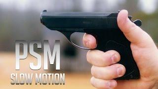 Russian PSM Pistol in Ultra Slow Motion