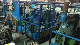 Stal SVR-24-EB vertical screw compressor testing refrigeration Freon R22 / 404 / NH3 Ammonia