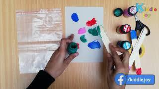 No Mess Toddler Finger Painting | Easy Painting Idea