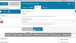 How to add Video Carousel using Carousel Anything Plugin