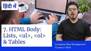 HTML Tutorial: Lists and Tables | Web Development Tutorials #7