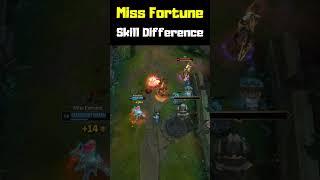 Miss Fortune Skill Difference - League of Legends #shorts