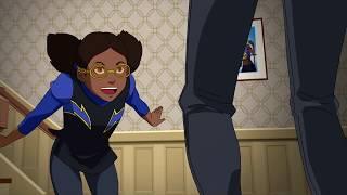 Black Lightning meets his Kids and finds happiness Young Justice S03E23 Terminus