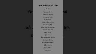 Anh Đã Làm Gì Đâu #nhaclyric #lyrics #nhactamtrang #music #musiclyrics #tamtrang