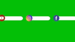 GREEN SCREEN SOCIAL MEDIAL LOGO WITHOUT