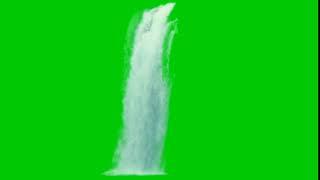 waterfall green screen ||no copyright||