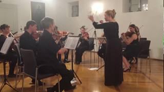 Sarah Danielle, conducting the Chamber Philharmonic Graz (Austria)