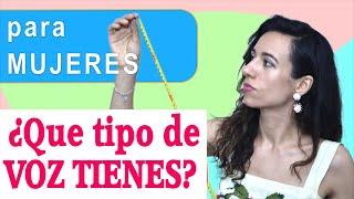 Que tipo de VOZ TENGO para cantar? Para MUJERES test de  5 minutos. Clases de canto Natalia Bliss