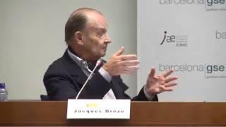 Jacques Drèze: Labor Reform and Crisis Recovery - Barcelona GSE