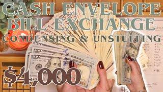 $4,000+ Cash Envelope BILL EXCHANGE | Cash Condensing & Bills Unstuffing | 25 Year Old Budgets