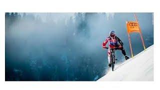 Mountain biker Max Stockl conquers world's toughest ski run