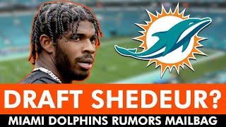 DRAFT Sheduer Sanders In 2025 NFL Draft? Extend Jevon Holland? Miami Dolphins Rumors | Q&A