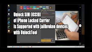 Unlock SIM (ICCID) of iPhone Locked Carrier is Supported with jailbreak devices with UnlockTool