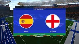 Spain vs England󠁧󠁢󠁥󠁮󠁧󠁿 Euro2024 Final Match Gameplay 2024.07.14  #pes2021