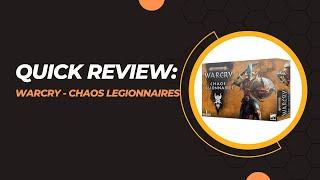 Warcry Chaos Legionnaires -  Unboxing, review, assembly, EXCITEMENT!