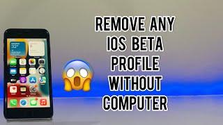 How To Remove iOS Beta Profile Without Computer ( Any iOS )