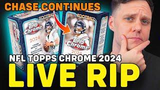 LIVE : CAN WE PULL AN AUTO? TOPPS CHROME FOOTBALL 2024 RIP!