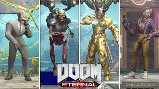 DOOM ETERNAL - All Demon Event Skins, Stances, Intro, & Victory Animations Showcase (March 2021)