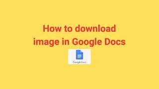 How to download image in Google Docs