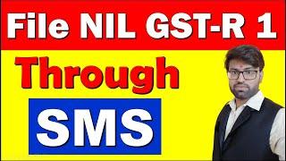 How To File Nil GSTR 1 Return Through Sms | Gst Nil Return Filing In Hindi | Nil Return GSTR 1