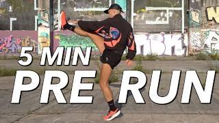 5 MIN PRE RUN STRETCHES - WARM UP FOR RUNNERS