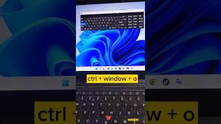 how to open on screen keyboard in windows with shortcut key?