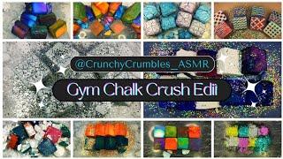 Dyed gym chalk crush edit with 2x speed @CrunchyCrumbles_ASMR   #chalkcrush#asmr#viral#subscribe