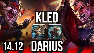 KLED vs DARIUS (TOP) | 11/2/7, Rank 8 Kled, Legendary | BR Master | 14.12