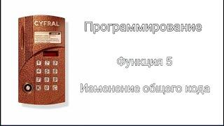 CYFRAL CCD-20 (123). Изменение общего кода