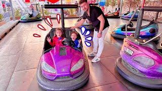 KUZEY ELİF İLE 24 SAAT LUNAPARK VLOG.!! HIZ TRENİNE BİNDİK!! ماما جابت بيبي - جنى مقداد | طيور الجنة