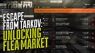 Escape from Tarkov Level up To Flea Market Access Lvl 15