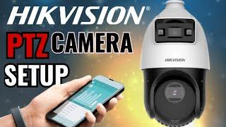 Hikvision PTZ Camera Installation//How to Setup Hikvision 4MP IP PTZ Colour Camera