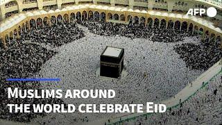 Muslims around the world celebrate Eid, marking end of Ramadan | AFP