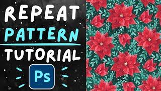 How to create a seamless pattern in Photoshop CC | Surface pattern design for beginners