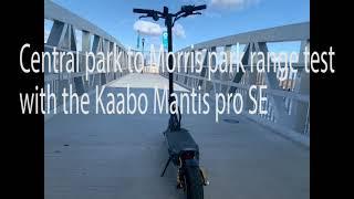 Central Park ride with the Kaabo Mantis Pro SE