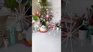 DIY Snowflakes #artshorts #diy #shortviral #craft #craft #diycraft