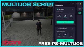 QBCore PS Multijob Script *FREE* | FiveM Roleplay Scripts | FiveM Tutorial 2023 | MJ DEVELOPMENT