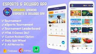 Android ESports & Reward app source code | Create your own Earning app Android studio codesellmarket