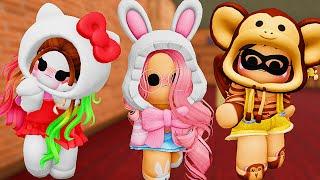 MY BESTIES @IBellaYT @phantommaxx001 & I Play MM2 As CUTE SANRIO PLUSHIES