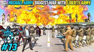 MICHAEL'S IRONMAN SECURITY WAR WITH LIBERTY ARMY | GTA V GAMEPLAY #73