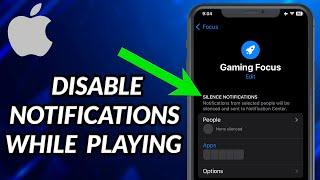 How To Disable Notifications While Playing Games iPhone