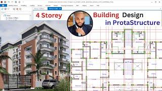 Design of 4 Storey RCC Building having a Basement Floor with Different Ground Level - PART 3