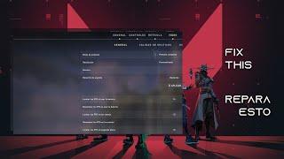 Reparar error de resolución en Valorant | Repair resolution error in Valorant