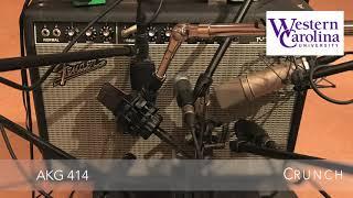 Studio Microphone Comparison - Guitar Amp - Western Carolina University