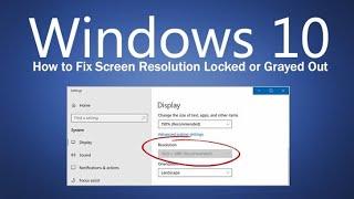 How To Fix Screen Resolution Problem Windows 10 | Easy 2023